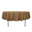 Polyester 90" Round Tablecloth Taupe - Stain & Wrinkle-Resistant Table Cover