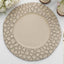 6-Pack Round Charger Plates 13" in Taupe with Hammered Rim, Matte Finish Modern Dinner Charger Tableware