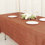Taffeta 60"x102" Rectangle Tablecloth Terracotta (Rust) - Accordion Crinkle Table Cover