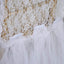 Lace and Tulle Chair Cover Skirt for Wedding Chairs Ivory - Stylish Tutu Slipcover for Sophisticated Event Decor