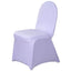Spandex Chair Cover for Banquet Chairs Lavender Lilac - Stretch 160GSM Fabric with Slip-On Slipcover