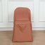 Polyester Slip On Folding Chair Covers Terracotta (Rust) - Stain-Resistant Reusable Durable Fabric