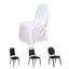 Scuba Stretch Chair Cover White for Banquet Chairs Slim Fit Design - Wrinkle Free and Durable Slipcover for Hotels, Parties & Ceremonies
