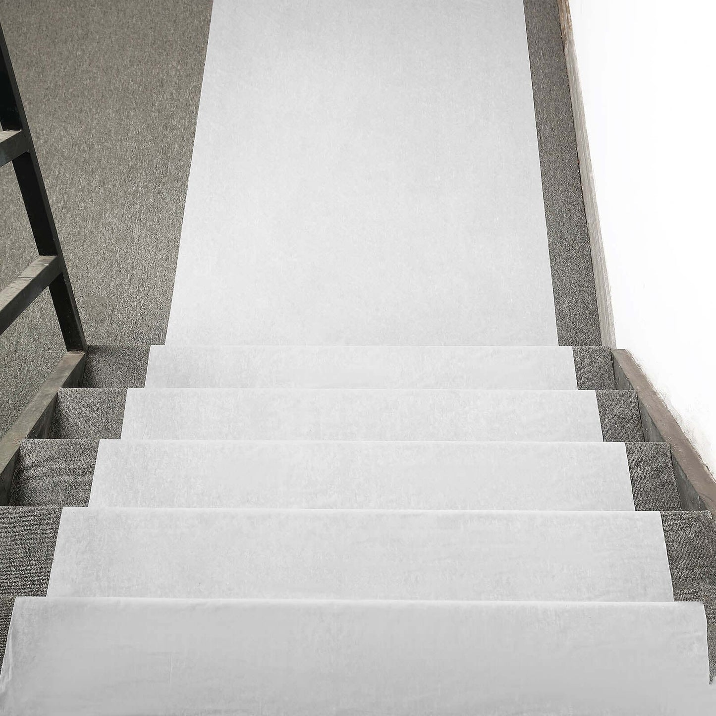 40"x100ft White PVC Aisle Runner