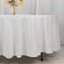 100% Cotton 108" Round Tablecloth White Linen - Sophisticated, Soft & Breathable Table Cover