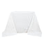 Premium Polyester Square Tablecloth 90"x90" White 220GSM Wrinkle-Resistant Table Cover for Stylish Gatherings