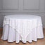 Sequin 72"x72" Table Overlay Square Tablecloth White - Big Payette Design for Classy Celebrations