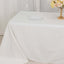 100% Cotton 90"x132" Rectangle Tablecloth White Linen - Seamless, Soft & Breathable Table Cover