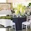 Polyester 90"x132" Rectangle Tablecloth White - Rounded Corners and Seamless Design for Sophisticated Gatherings