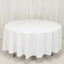 Cotton Blend 108" Round Tablecloth White - Wrinkle-Resistant Design for Versatile Table Settings