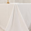 Cotton Blend 90"x132" Rectangle Tablecloth White - Seamless Wrinkle-Resistant Design for Classy Occasions