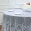 Lace 120" Round Tablecloth White - Seamless Premium Design for Upscale Celebrations