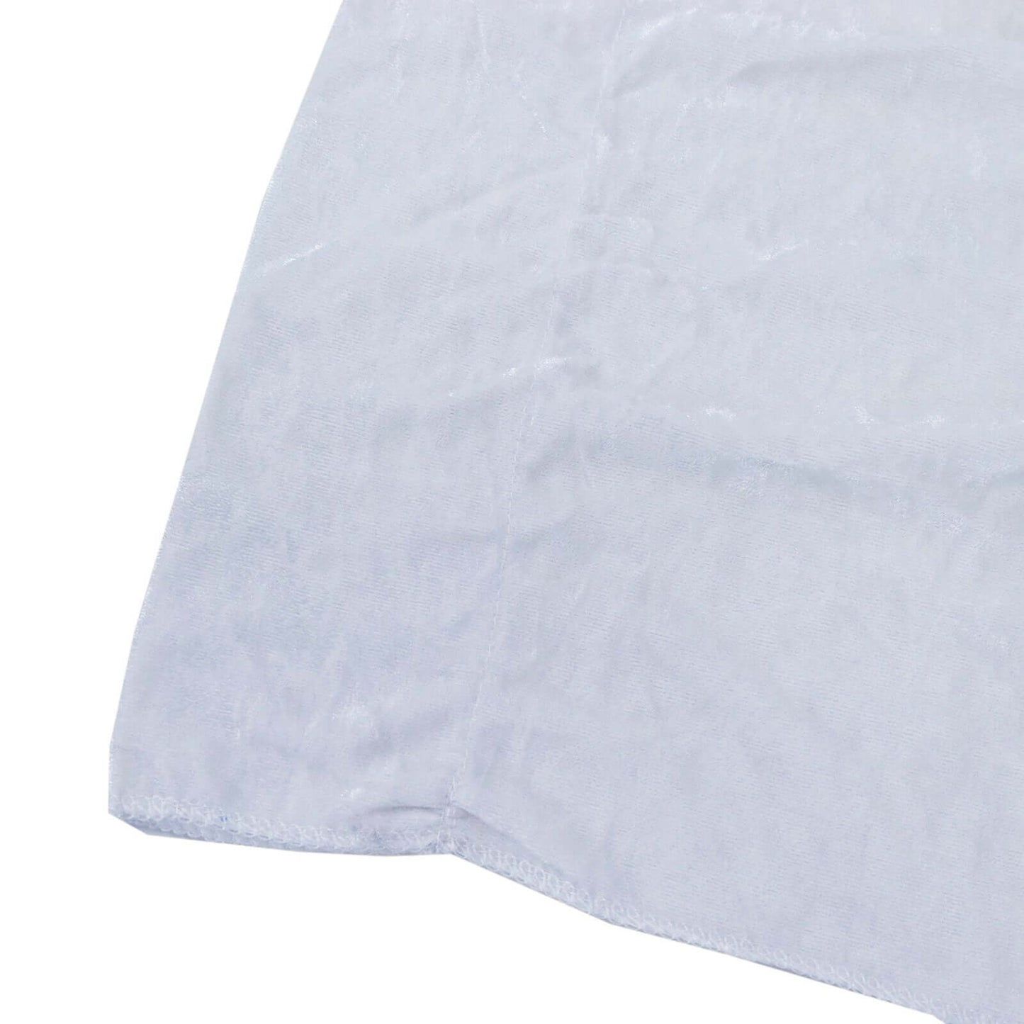 White Crushed Velvet Backdrop Curtain â€“ 8ft x 8ft Event Drape with Rod Pocket, Privacy Panel for Photo Booths & Events