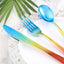 24 Pack - 8" Rainbow Ombre Design Heavy Duty Plastic Knives
