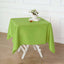 Polyester Square 54"x54" Tablecloth Apple Green - Wrinkle-Resistant & Durable Table Cover