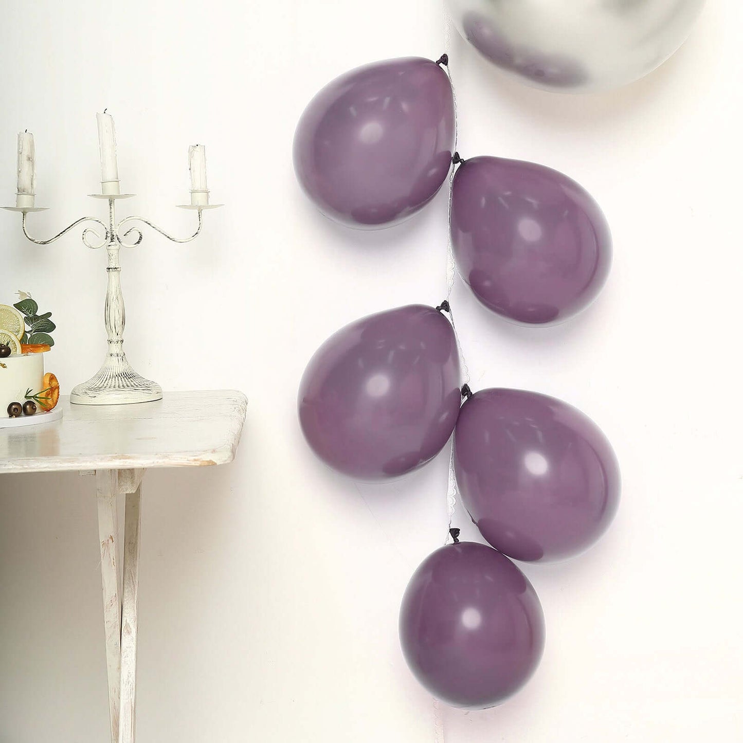 25 Pack 10" Matte Pastel Violet Amethyst Helium Air Latex Balloons