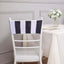 5 Pack Spandex Chair Sashes Black/White Vertical Stripes - Easy to Use & Wrinkle-Free Stretch Chair Bands for Stunning Tablescapes 5"x14"