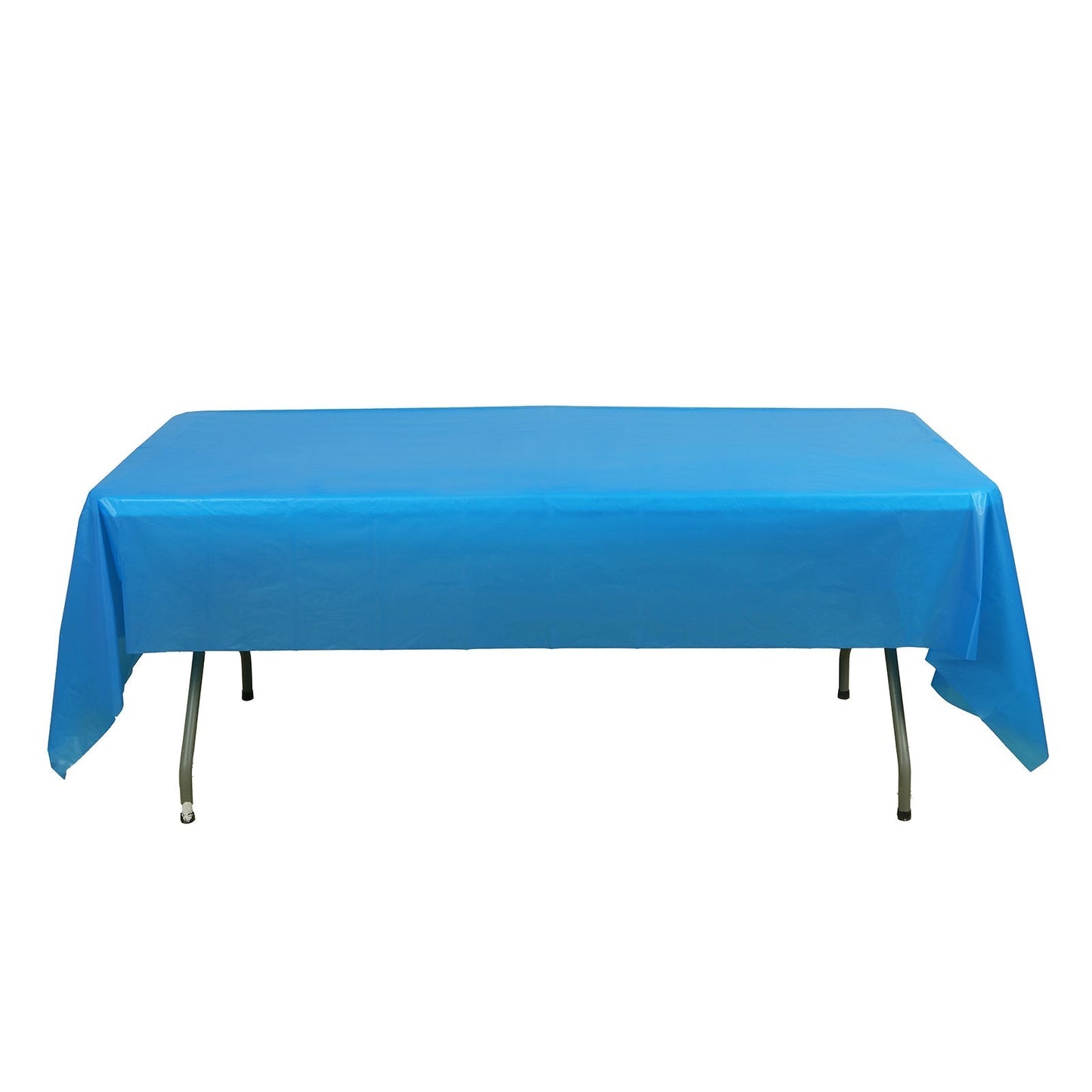 5-Pack Plastic Table Covers Royal Blue Rectangle - Reliable PVC Disposable Covers for Gatherings 54"x108"