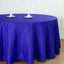 Polyester 132" Round Tablecloth Royal Blue - Seamless Chic Table Cover