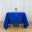 Premium Polyester Square Tablecloth 70"x70" Royal Blue 220GSM Wrinkle-Resistant Table Cover