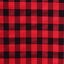 5 Pack Polyester 15"x15" Napkins Black/Red Buffalo Plaid Gingham Style Cloth Napkins