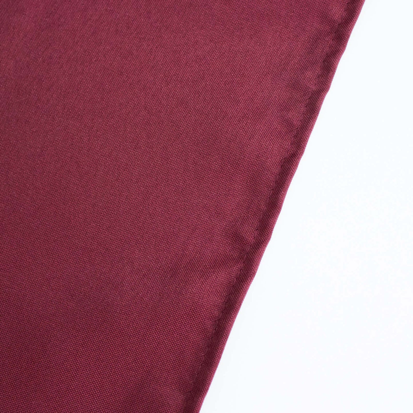 Premium Polyester 90"x132" Rectangle Tablecloth Burgundy - Seamless 220GSM Stain-Resistant Table Cover
