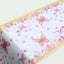 5 Pack Disposable Table Runners 11"x108" White with Pink Butterflies - Non-woven Stylish Spring Summer Dining Decor