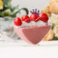 24-Pack Plastic Dessert Parfait Cups Heart-Shaped Clear with Spoons - Reusable and Disposable 2oz