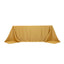 Lamour Satin 90"x132" Rectangle Tablecloth Champagne - Soft & Silk-Like Seamless Table Cover