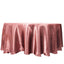 Satin 108" Round Tablecloth Cinnamon Rose - Smooth and Lustrous Table Cover