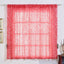 2 Pack Coral Big Payette Sequin Curtains With Rod Pocket Window Treatment Panels - 52"x64" - Clearance SALE