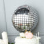 15" Mirrored Silver Disco Ball Mylar Reusable Foil Helium Air Balloon