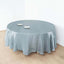 Satin 108" Round Tablecloth Dusty Blue - Smooth and Lustrous Table Cover