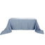Taffeta 90"x132" Rectangle Tablecloth Dusty Blue - Seamless Accordion Crinkle Table Cover