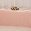 Lamour Satin 90"x156" Rectangle Tablecloth Dusty Rose - Luxurious, Soft Seamless Table Cover