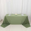 Scuba Rectangular 90"x156" Tablecloth Dusty Sage Green - Wrinkle Free, Stain Resistant & Seamless Table Cover