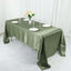 Satin Rectangular 60"x126" Tablecloth Dusty Sage Green - Smooth and Lustrous Table Cover