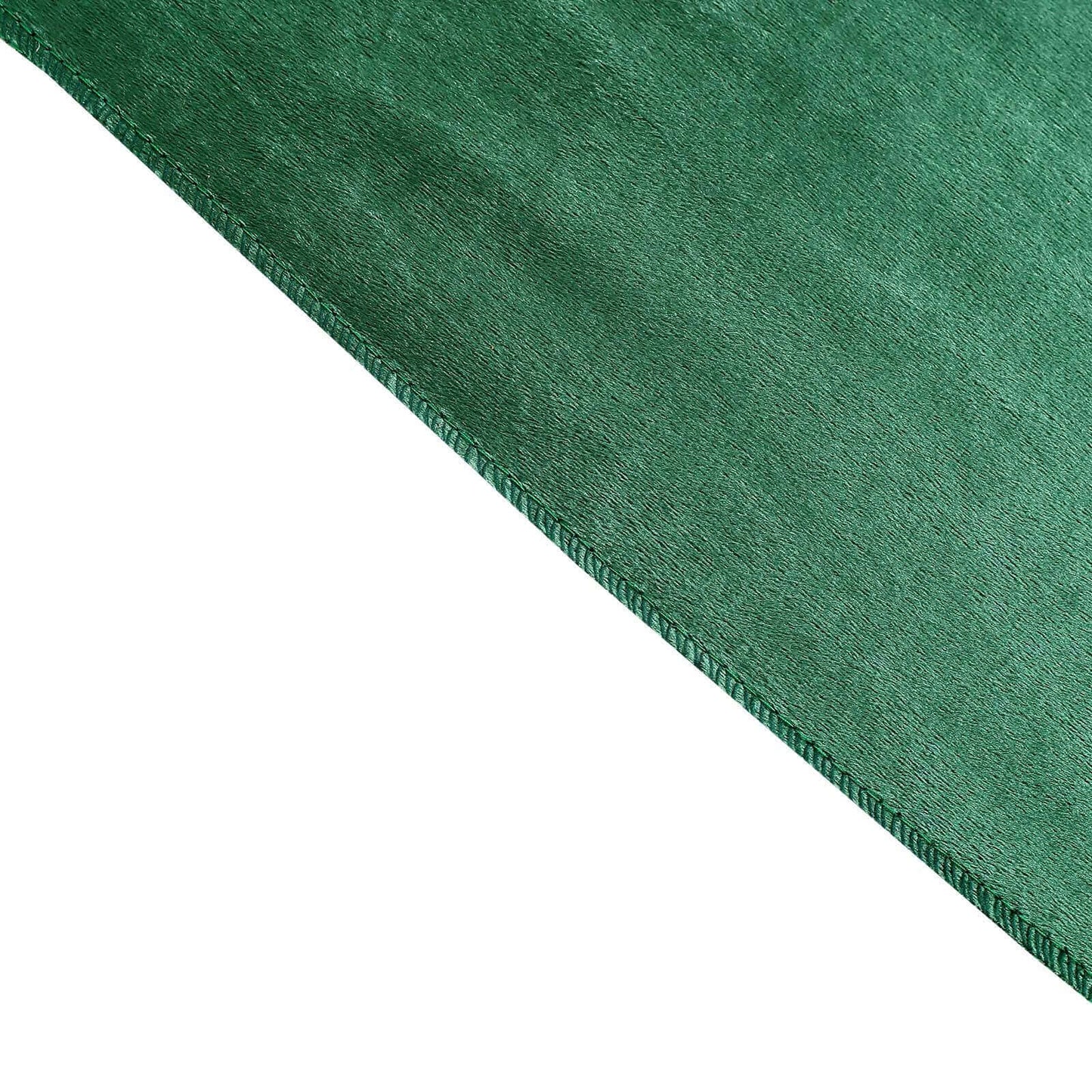 Premium Velvet 12"x108" Table Runner Hunter Emerald Green - Sheen Finish Reusable Table Decor