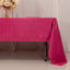 Lamour Satin 60"x126" Rectangle Tablecloth Fuchsia - Soft & Silk-Like Table Cover
