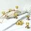 12-Pack LED Tealight Candles Metallic Gold Design - Reusable Flameless Battery Operated Lights