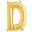 13inch Matte Gold Mylar Foil Letter  Balloons