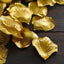 500-Pack Rose Petals Round Design Metallic Gold Silk Confetti - Decorative Scatters for Tables and Floors