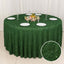 Polyester 120" Round Tablecloth Green with Shaggy Fringe Table Cover