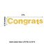 3ft Gold Glittered Congrats Paper Hanging Garland Banner Party Decor