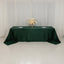 Lamour Satin 90"x156" Rectangle Tablecloth Hunter Emerald Green - Luxurious, Soft Seamless Table Cover