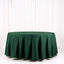 Polyester 120" Round Tablecloth Hunter Emerald Green - Seamless Wrinkle-Resistant Table Cover