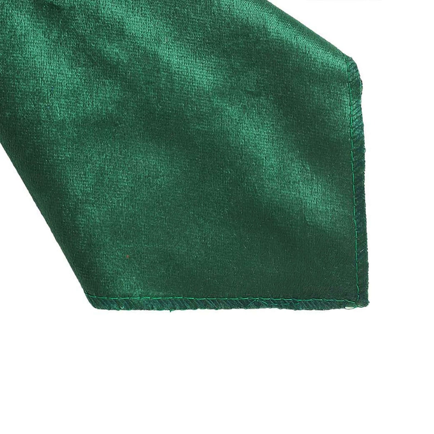 5 Pack Premium Velvet 20"x20" Napkins Hunter Emerald Green - Soft Sheen Finish Cloth Napkins