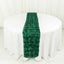 Rosette Satin 14"x108" Table Runner Hunter Emerald Green - Grandiose Design