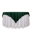 Scuba 70"x70" Table Overlay Square Tablecloth Hunter Emerald Green - Wrinkle Free & Stain Resistant Table Cover