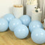 10 Pack Matte Pastel Ice Blue Biodegradable Balloons 18", Round Eco-friendly Thick Latex Party Balloons